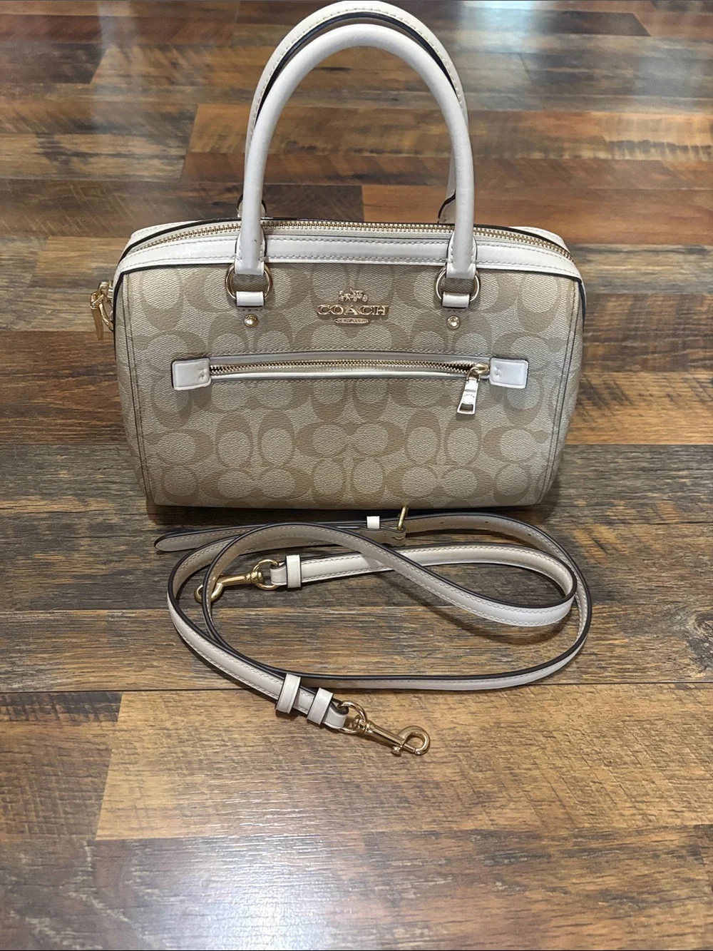 Coach Rowan Satchel In Signature Canvas‎